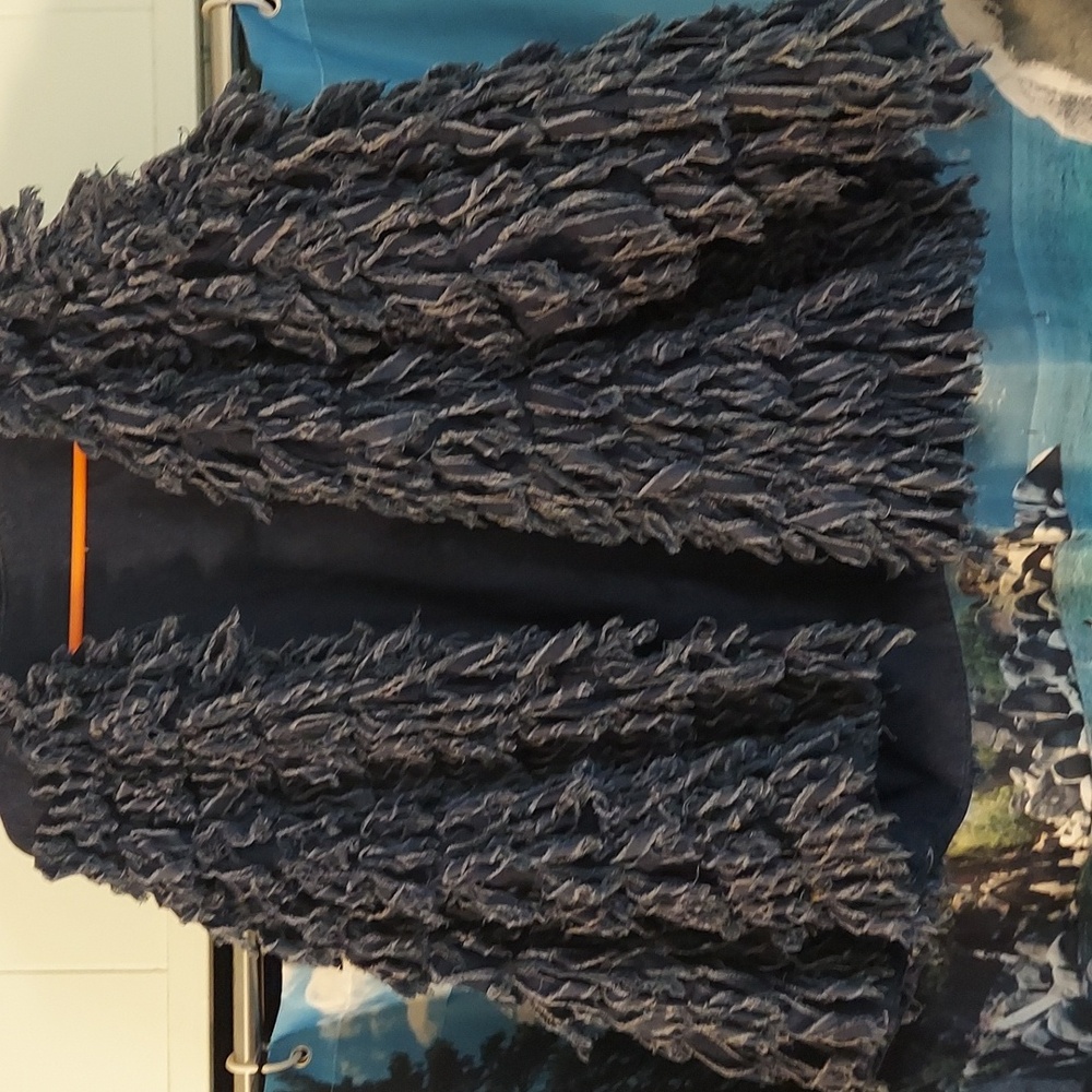 Funky Fringed Festival Denim Jacket Vintage